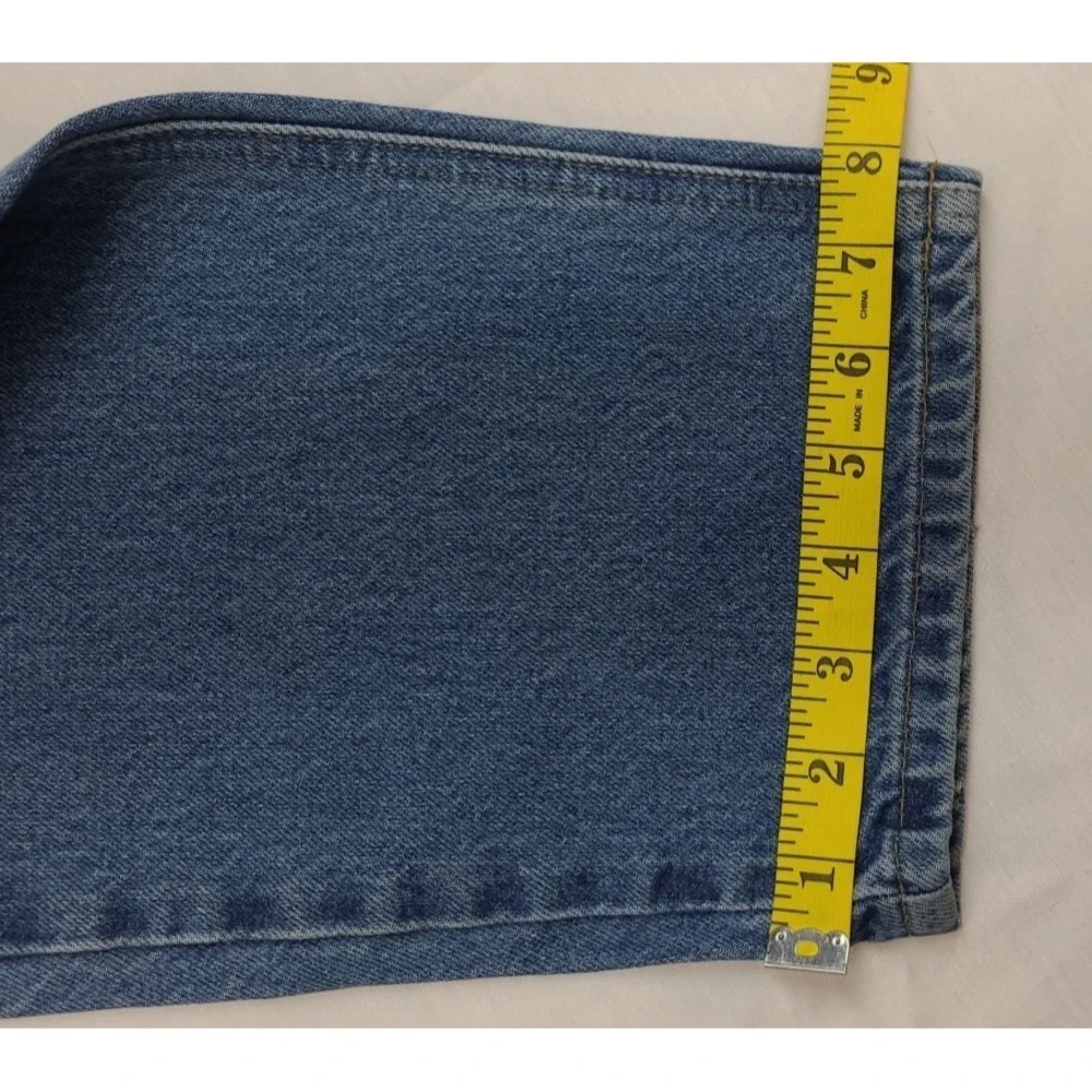 Mens Carhartt Jeans 38x32 Relaxed Fit High Rise Blue Bootcut